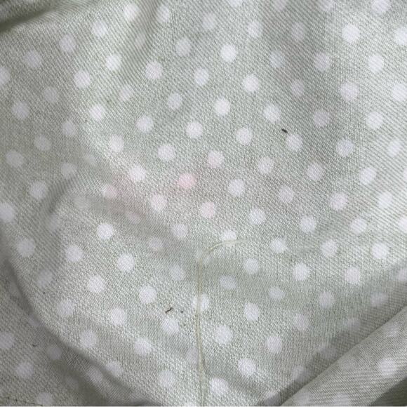 Pottery Barn Kids Green Mini Dot Sabrina basket liner 12”x6” M medium x2 SET - Picture 9 of 9